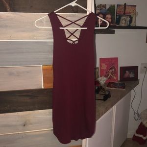 Ambiance Acrylic sleeveless body fitting dress - medium